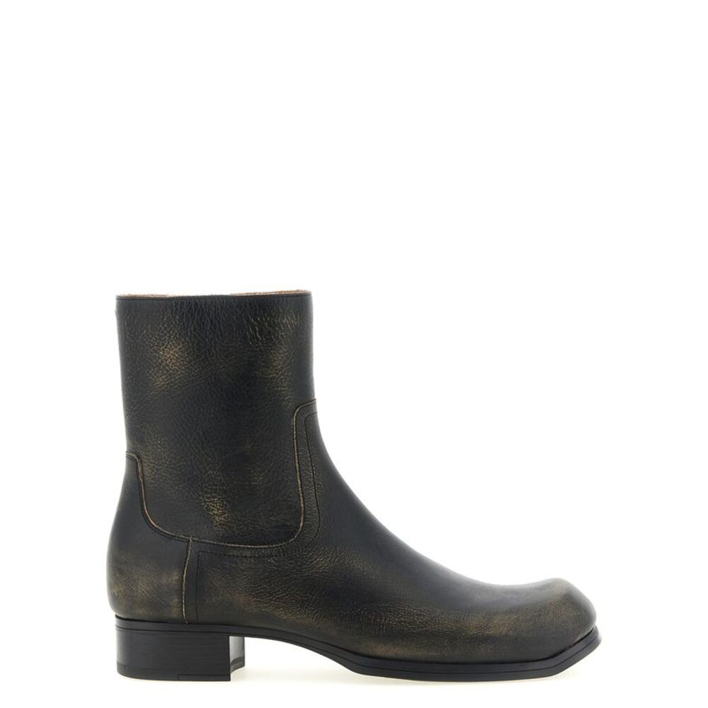 Maison Margiela Men Vintage Leather Ankle Boots